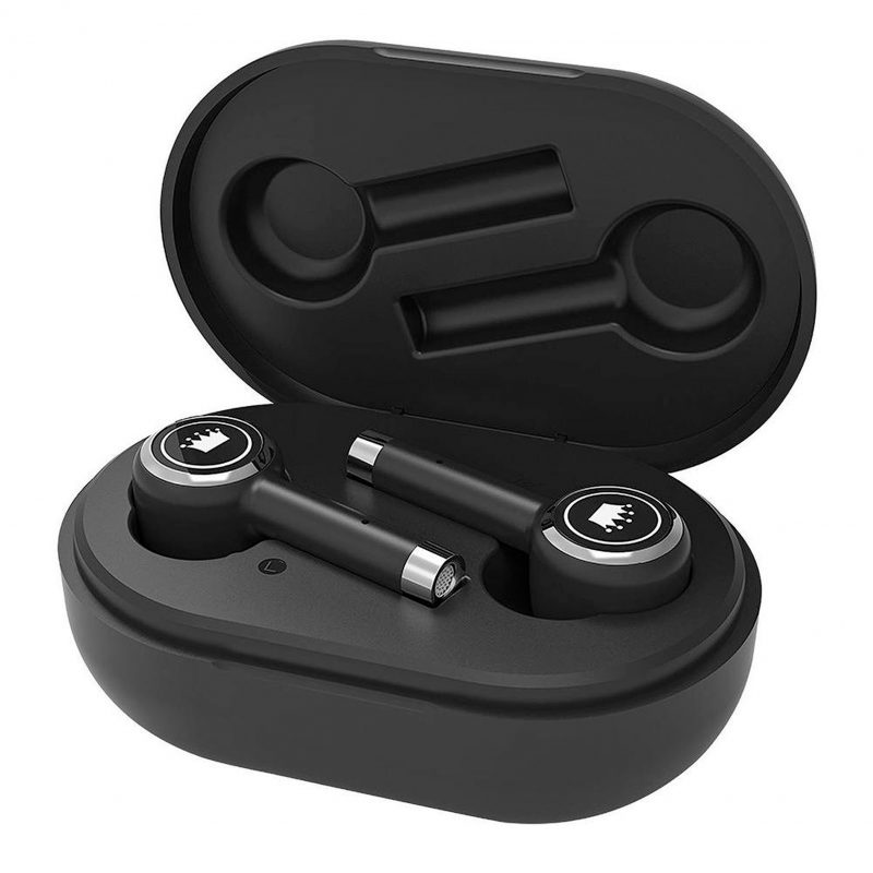 Fone de Ouvido Bluetooth Touch com Case Usb Lightning - Preto