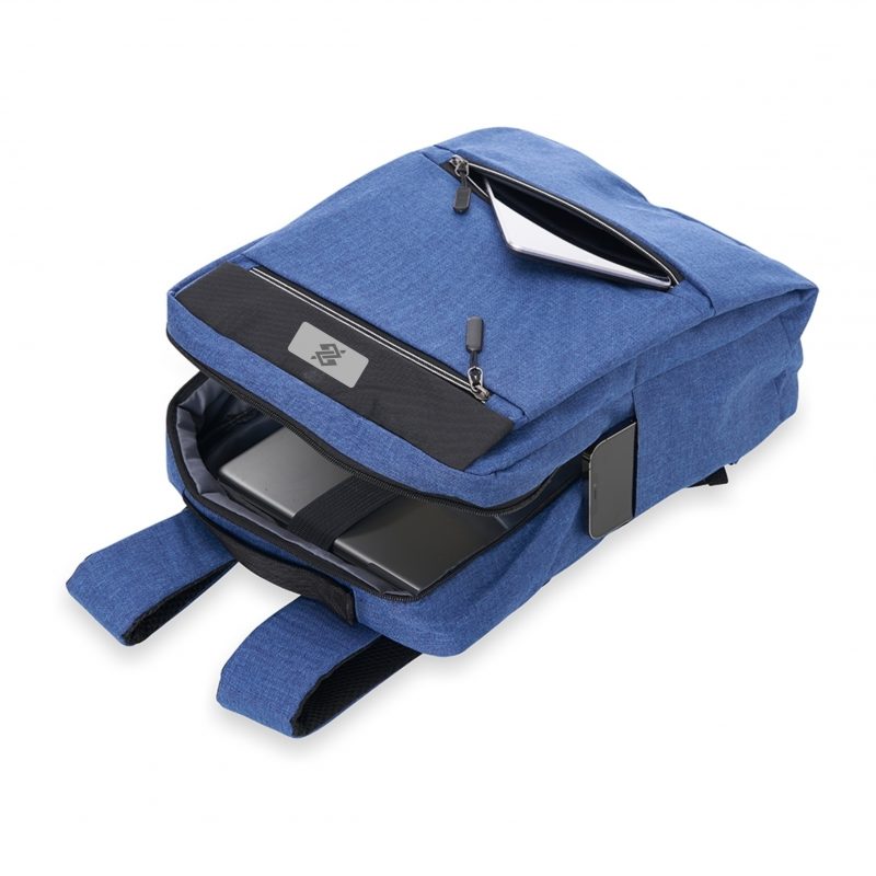 Mochila em Nylon 21 Litros com Saída USB - Azul - Image 3