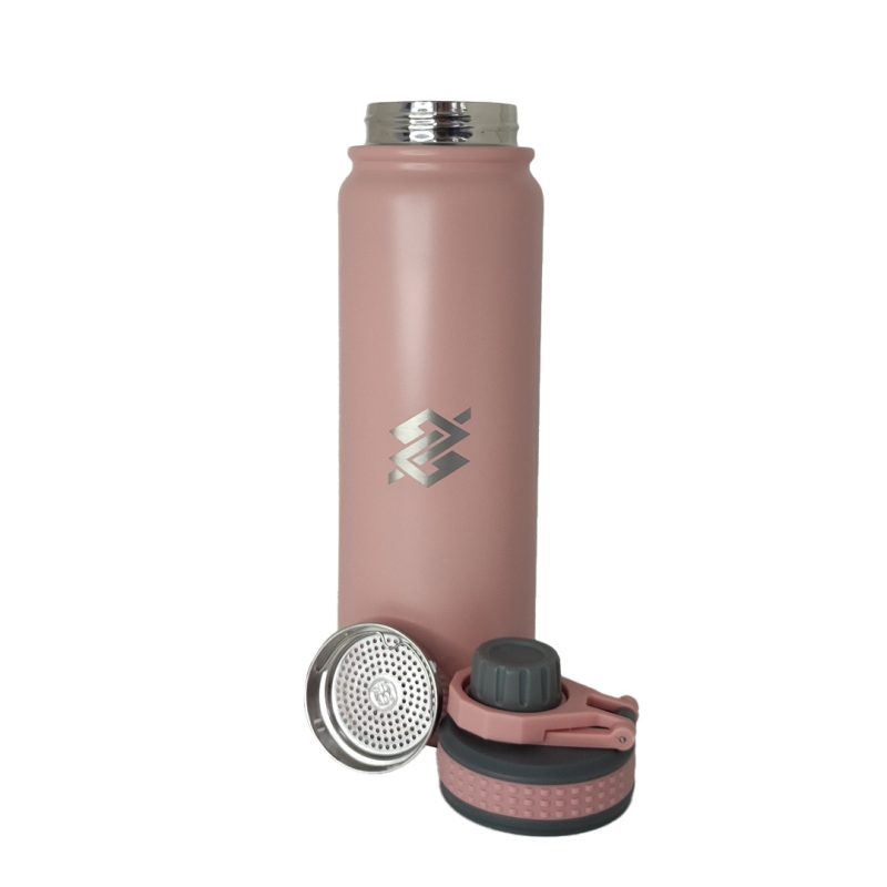 Garrafa Térmica Inox 850 ml com Infusor de Bebidas - Rosa - Image 2