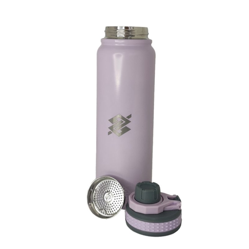 Garrafa Térmica Inox 850 ml com Infusor de Bebidas - Lilás - Image 2