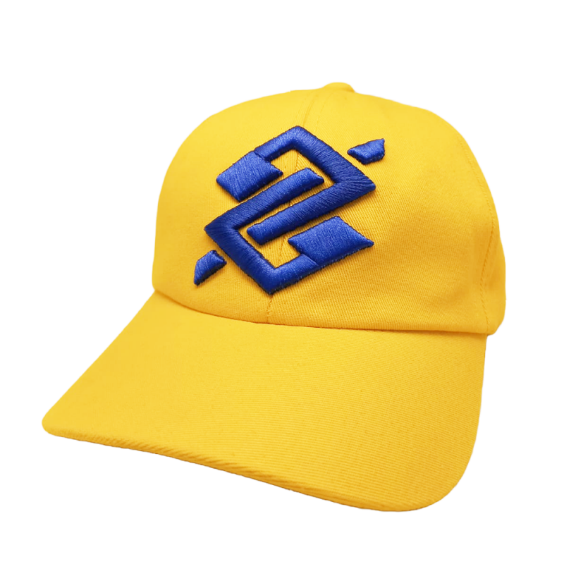 Boné em Brim com Bordado  - Amarelo