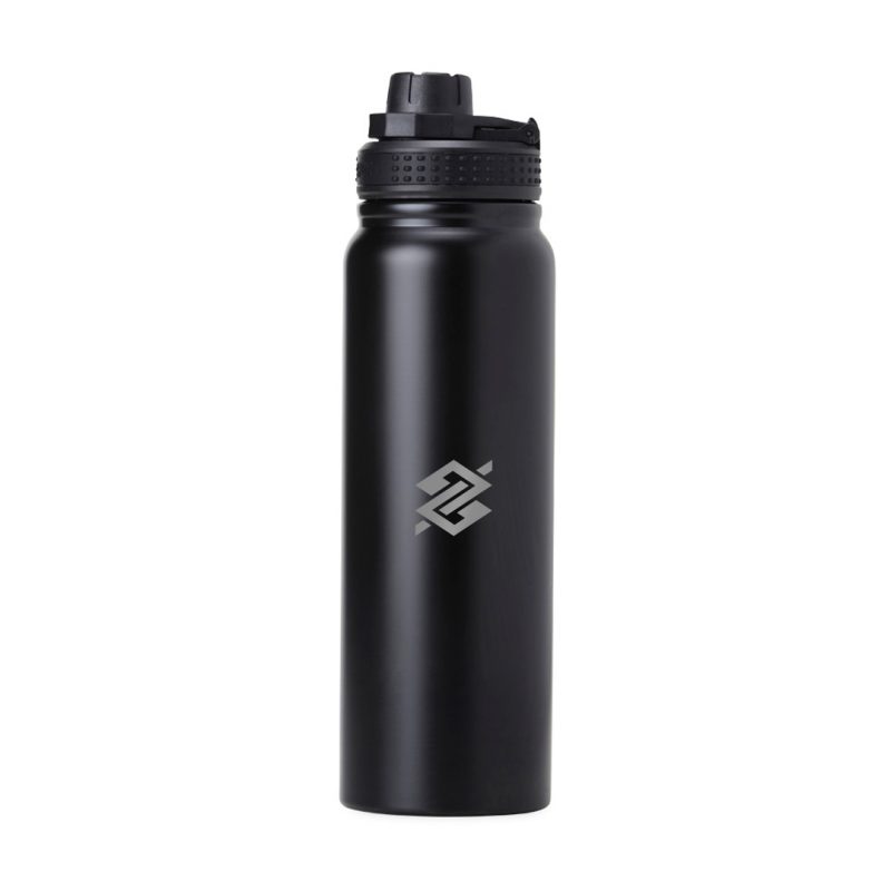 Garrafa Térmica Inox 850 ml com Infusor de Bebidas - Preta