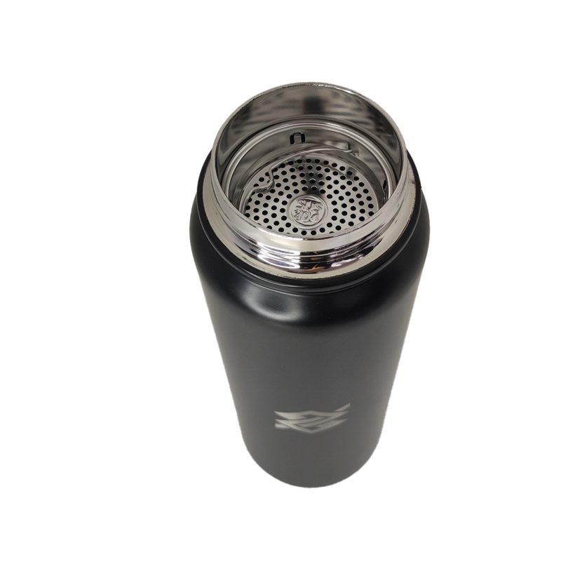 Garrafa Térmica Inox 850 ml com Infusor de Bebidas - Preta - Image 3