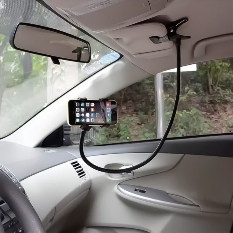 Suporte Comprido Flexível de Celular com Prendedor Articulado para Cama e Mesa Rosa - Image 3