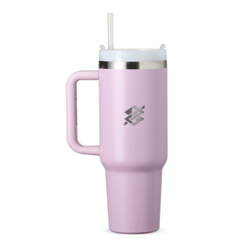 Caneca Com Tampa Emborrachada Térmica 1,2L - Lilás